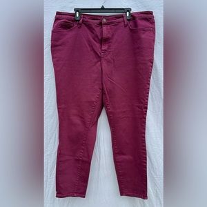 Red denim jeans - Ava&Viv plus size